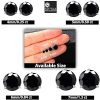 different size gold Martini black round brilliant cut cubic zirconia 3-prong solitaire diamond earrings for a style