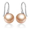 SIVYAA Fresh Water Pink Pearl Tiny Drop Dangle pure silver Earrings