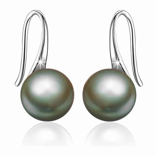 SIVYAA Fresh Water silver Pearl Tiny Drop Dangle pure silver Earrings