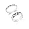 diamond motief SIVYAA Trendy 1 pcs Oxidized Toe Ring Pure Silver Band for Women