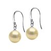 SIVYAA Classic Gold Pearl Drop Hook Dangle Earrings