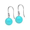 SIVYAA Classic Turquoise Pearl Drop Hook Dangle Earrings
