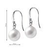 SIVYAA Classic White Pearl Drop Hook Dangle Earrings measurment