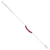 SIVYAA Garnet Beaded pure silver Chain Bracelet with extension chain