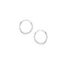 SIVYAA 6mm Silver plain hoop