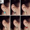 SIVYAA Solitaire Life of Circle Classic Pearl pure silver drop Dangle -all colors