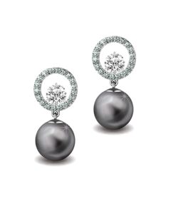 SIVYAA Solitaire Life of Circle Classic Silver Pearl drop Pure Silver Dangle