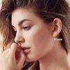 model wearing gold 2 mm Thick 12mm Plain Round Hoop
