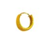 SIVYAA men's grid textured round flattish edge gold finish hoop bali